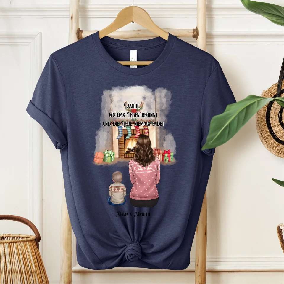 Mama & 1-3 Kinder Winter T-Shirt