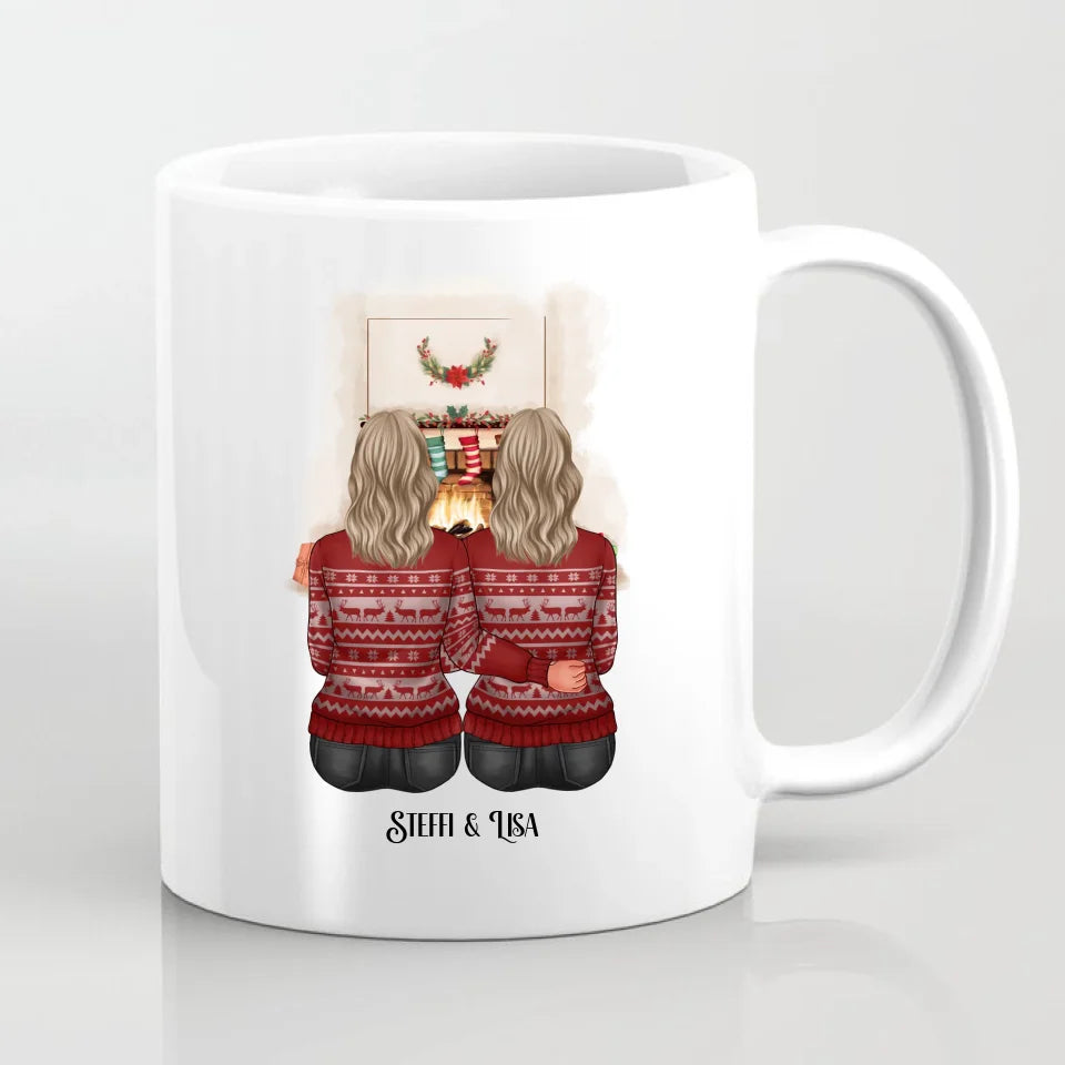 2-3 Freundinnen Winter Tasse