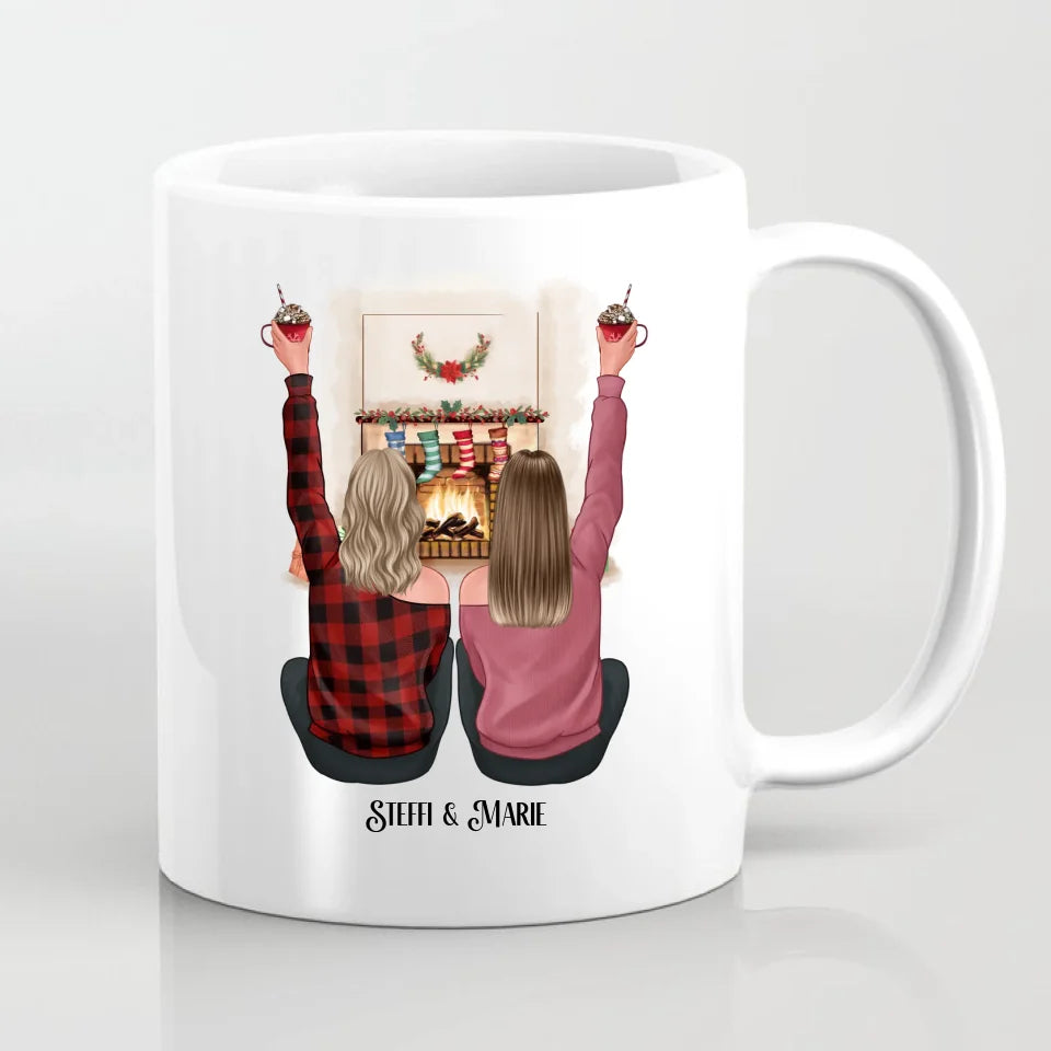 2-3 Freundinnen Winter Tasse
