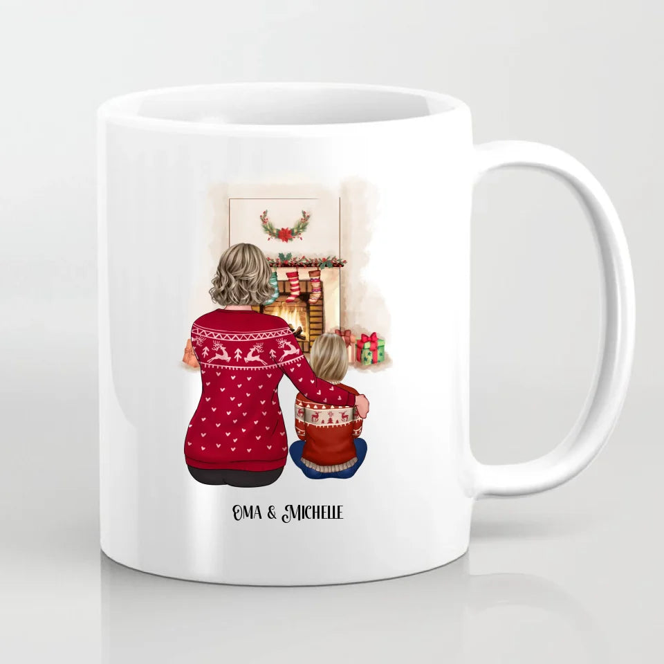 Oma & Enkel Winter Tasse