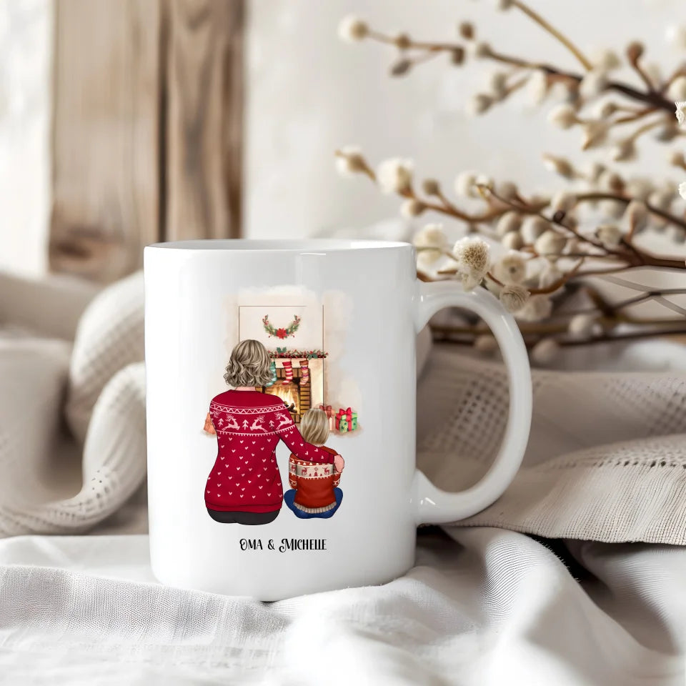 Oma & Enkel Winter Tasse