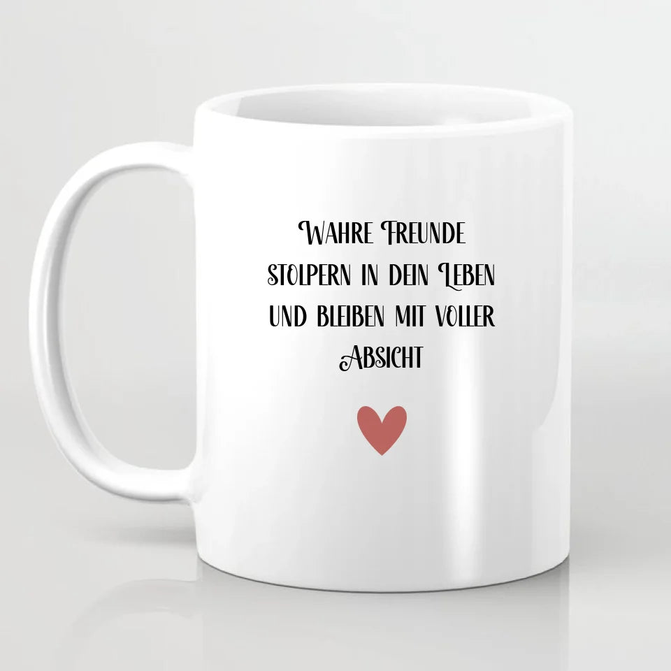 Freundinnen mit Kinder Winter Tasse