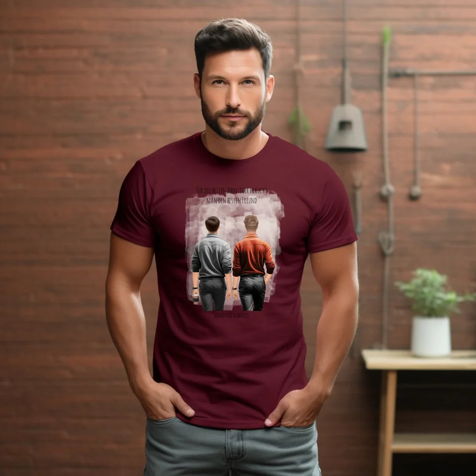 1-3 Männer Freunde/Brüder T-Shirt