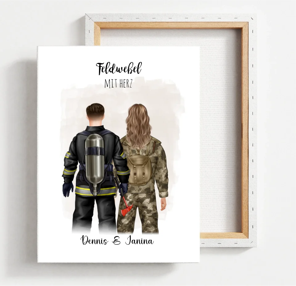 Feuerwehrmann & Soldat/in Poster