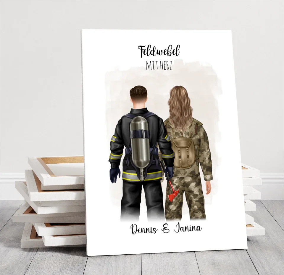 Feuerwehrmann & Soldat/in Poster