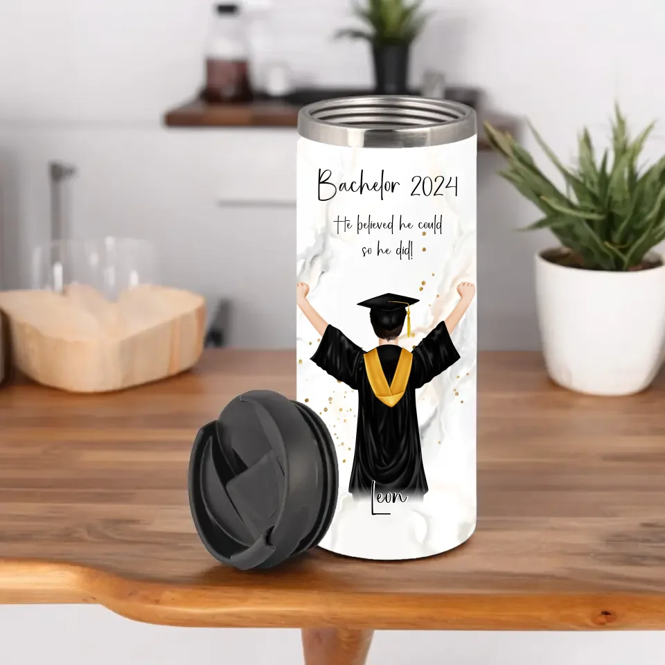 Personalisierte Abschluss Tasse / Thermobecher