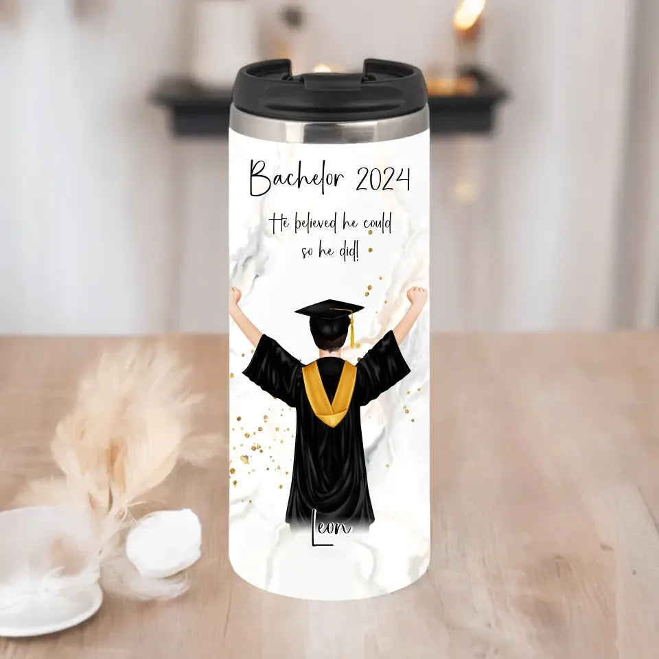 Personalisierte Abschluss Tasse / Thermobecher