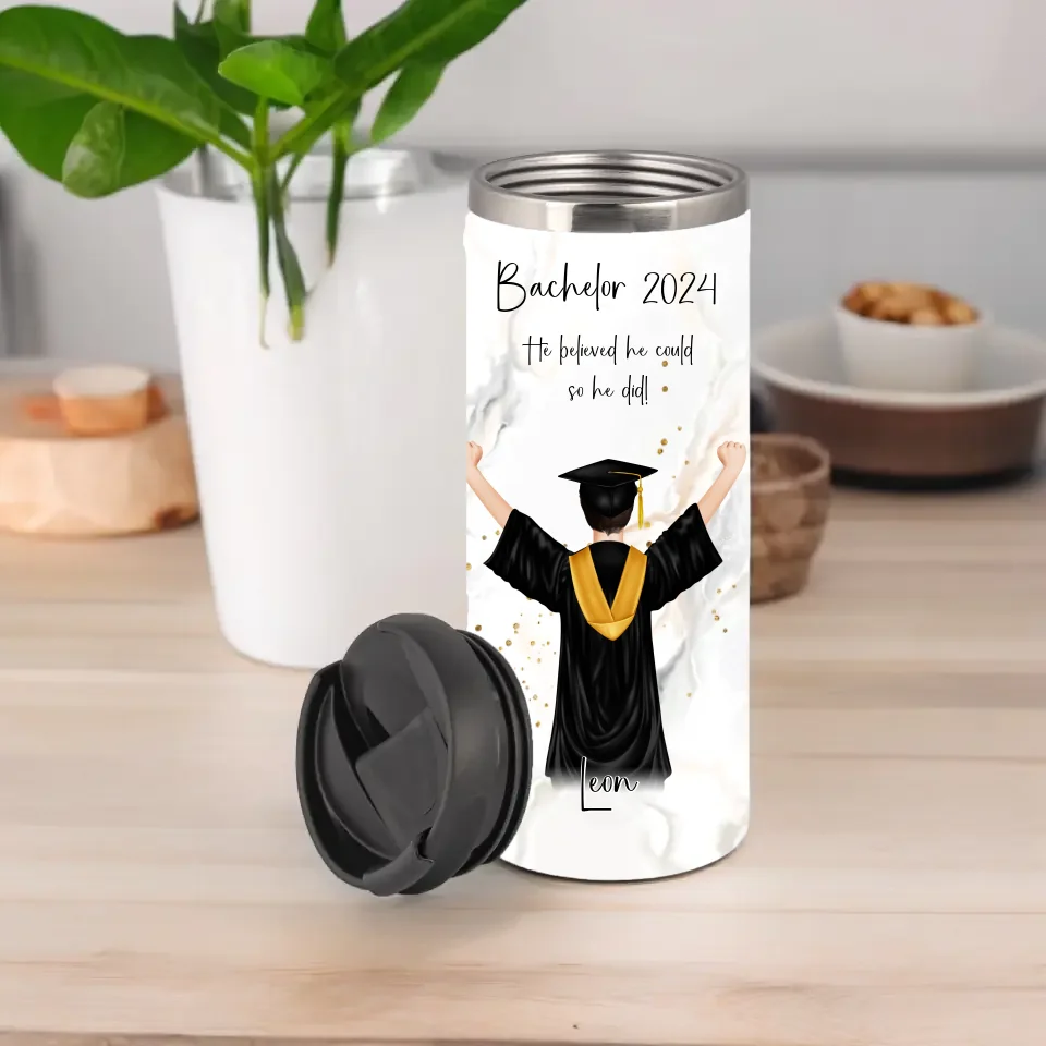 Personalisierte Abschluss Tasse / Thermobecher