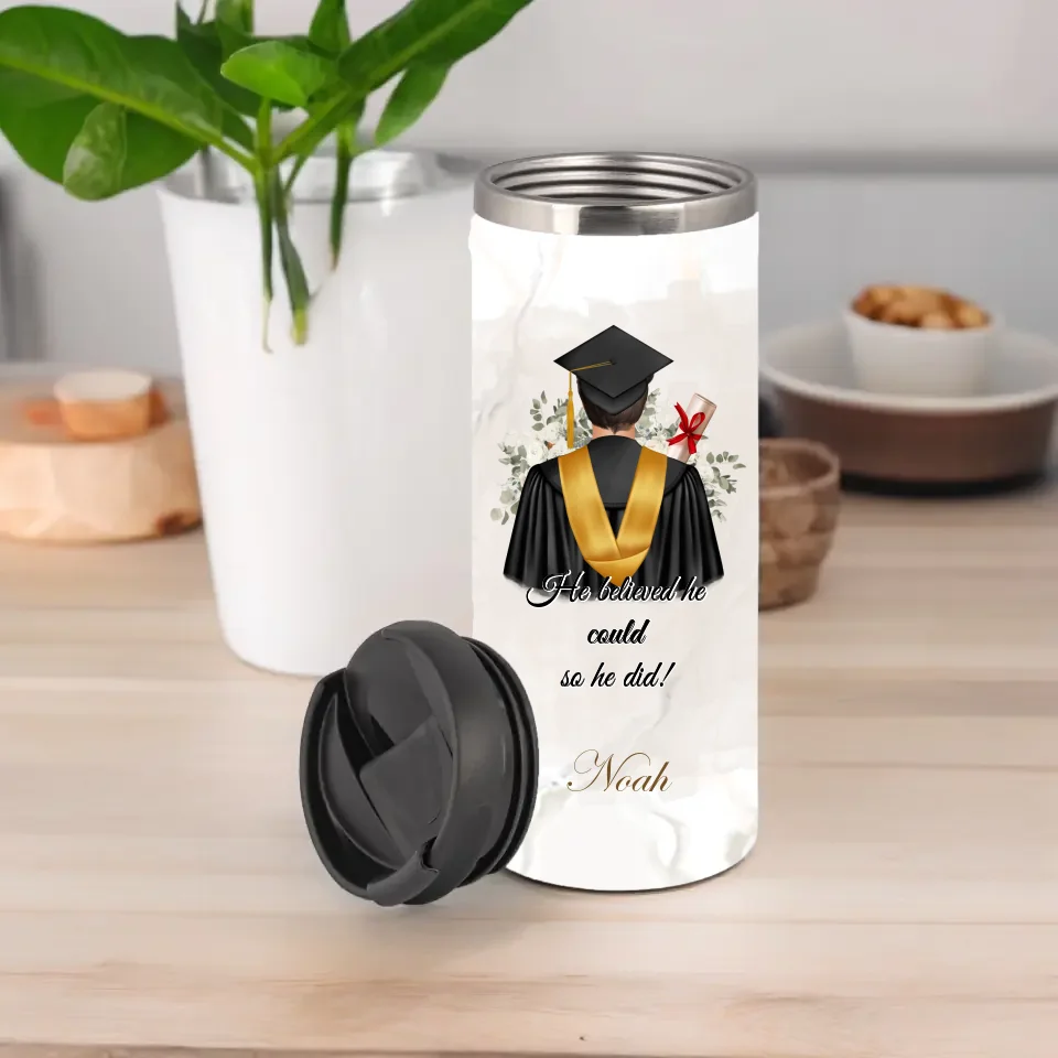 Abschluss Tasse / Thermobecher (Mann & Frau)