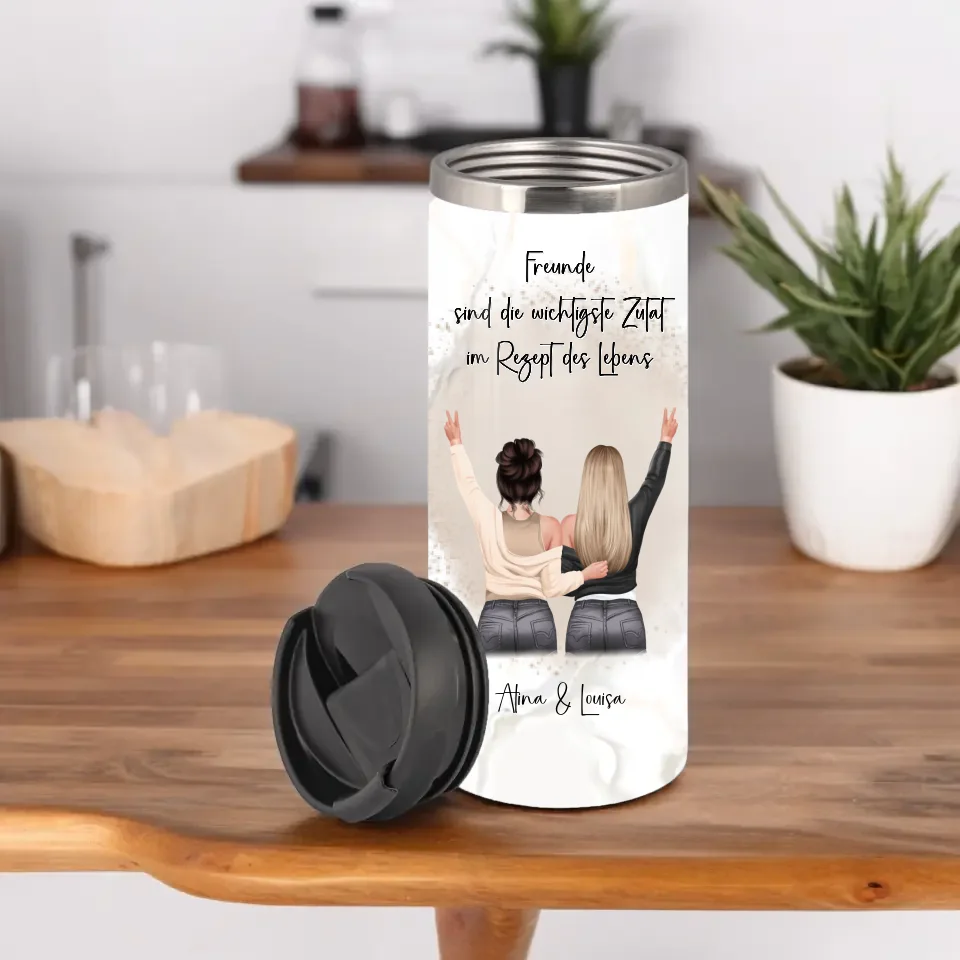 2-3 Freundinnen Tasse / Thermobecher Personalisiert