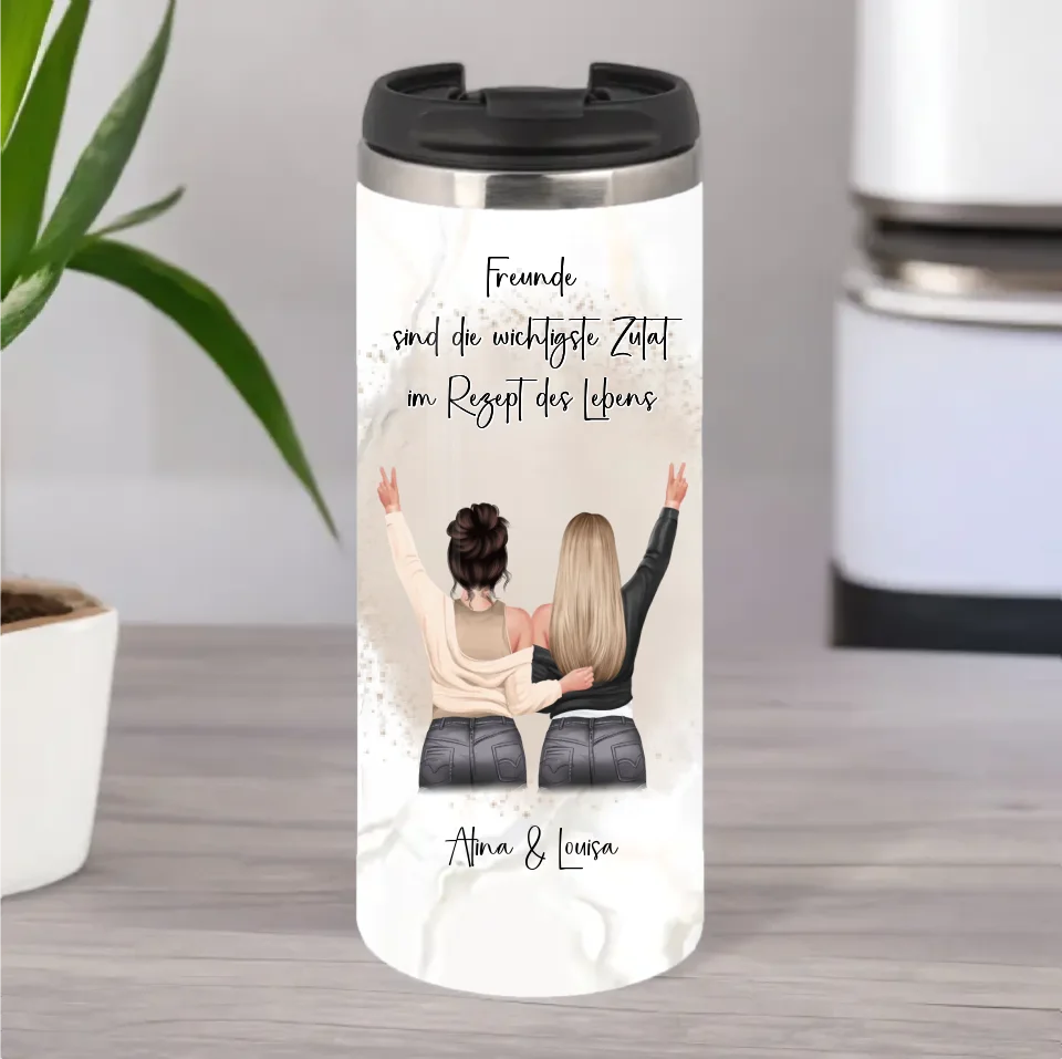 2-3 Freundinnen Tasse / Thermobecher Personalisiert