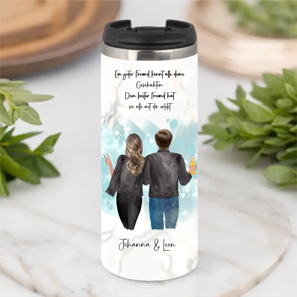 Bester Freund & Beste Freundin Tasse / Thermobecher