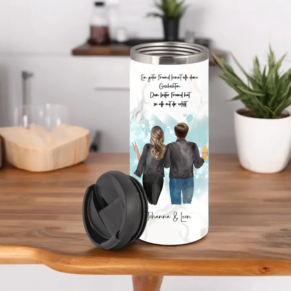 Bester Freund & Beste Freundin Tasse / Thermobecher