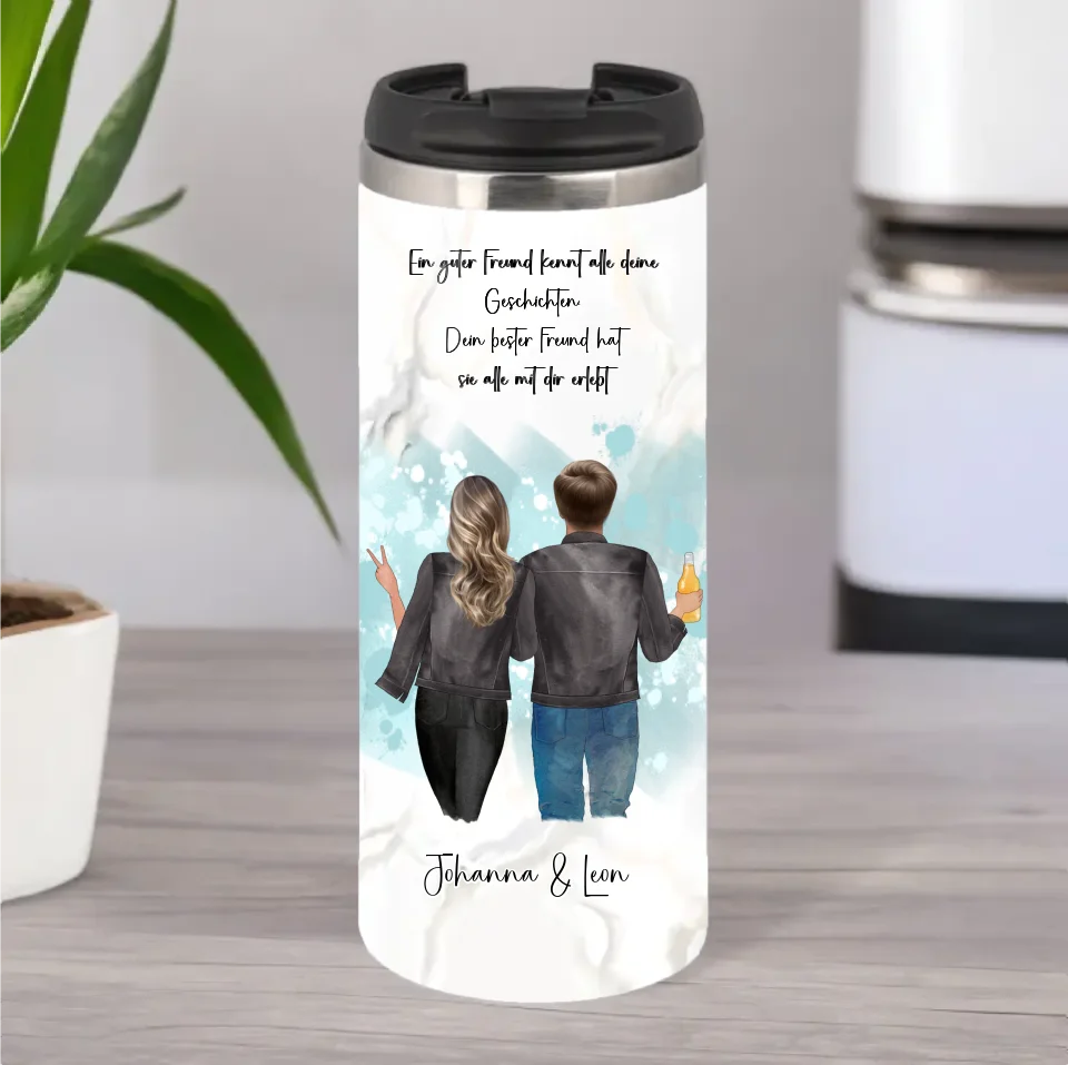 Bester Freund & Beste Freundin Tasse / Thermobecher