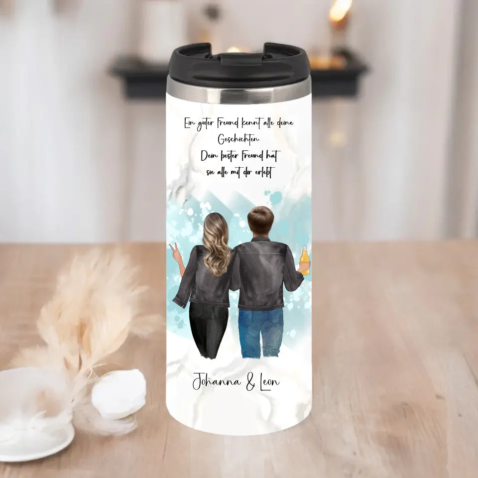 Bester Freund & Beste Freundin Tasse / Thermobecher
