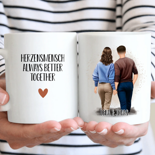 Pärchen Tasse Herzensmensch