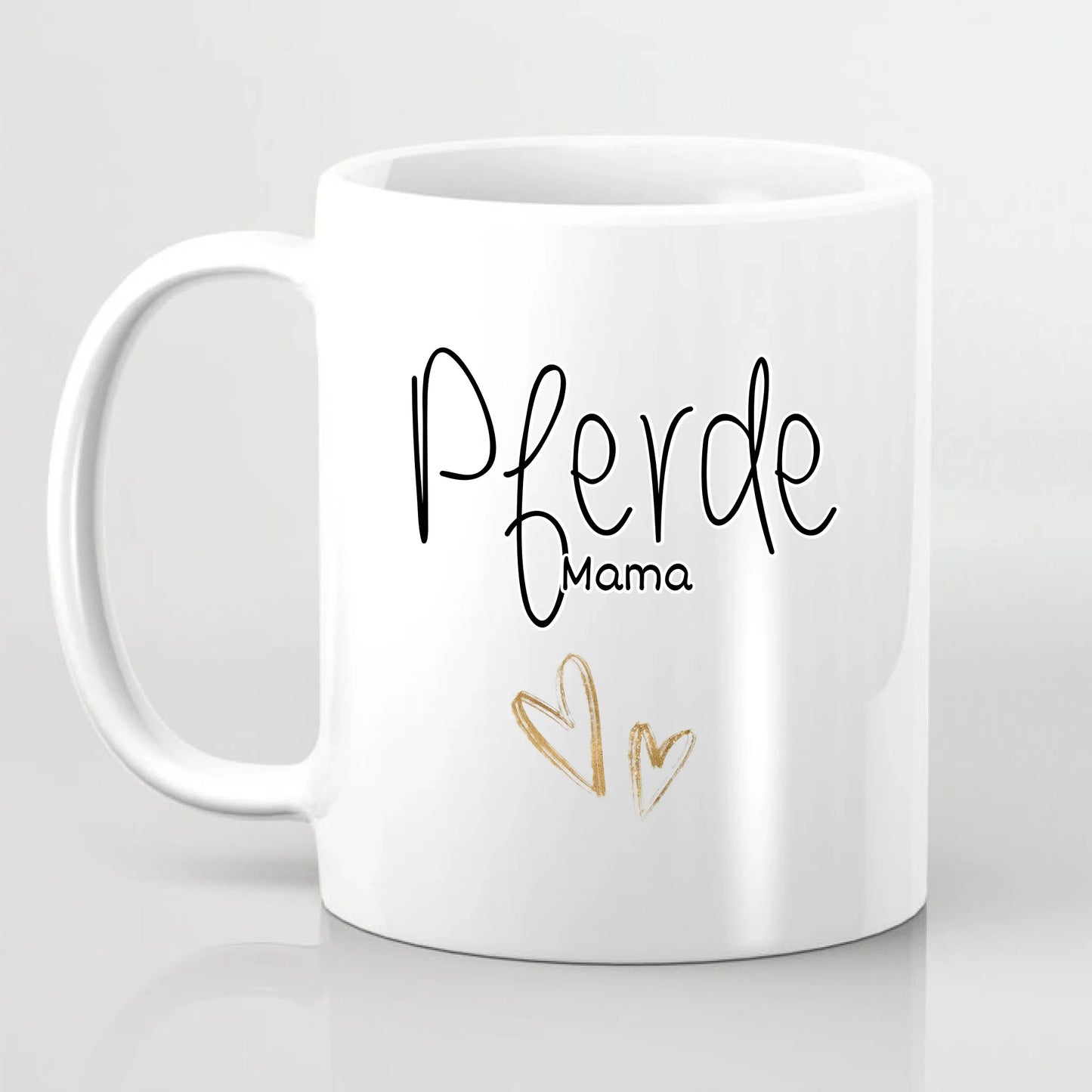 Frau mit Pferd Tasse / Thermobecher