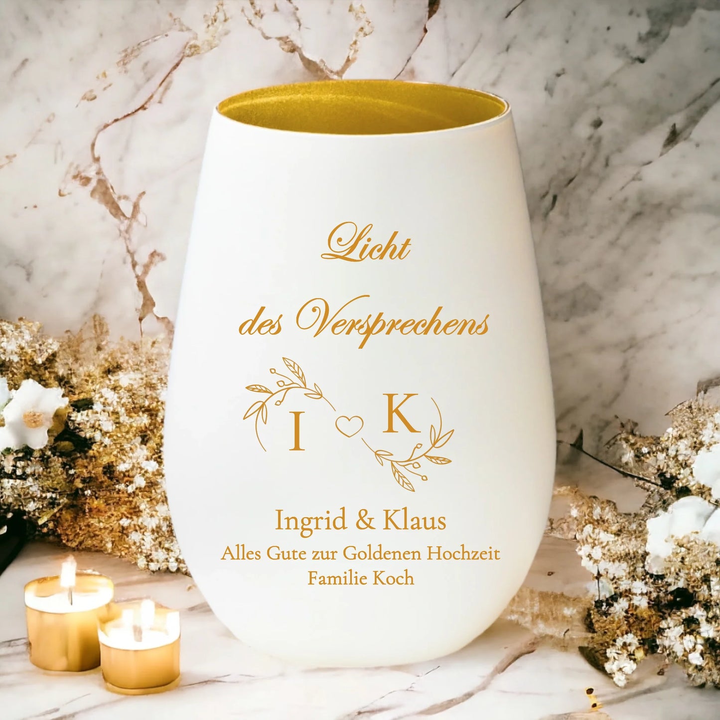Windlicht - Eigener Spruch