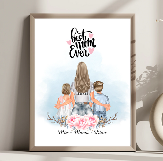 Mama & Kinder Poster