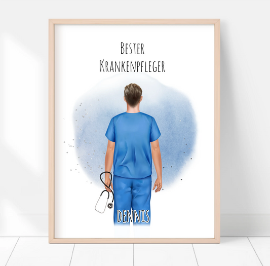 Krankenpfleger Geschenk Poster