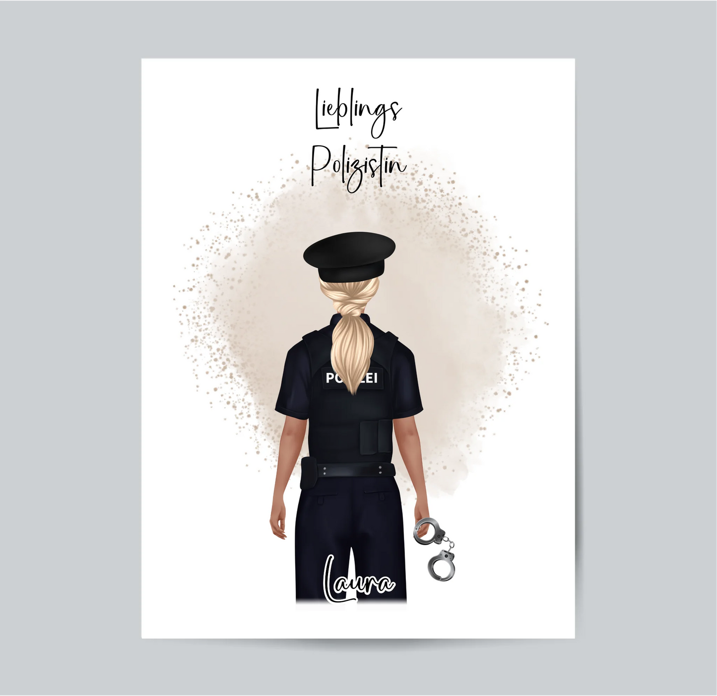 Polizei Geschenk Poster