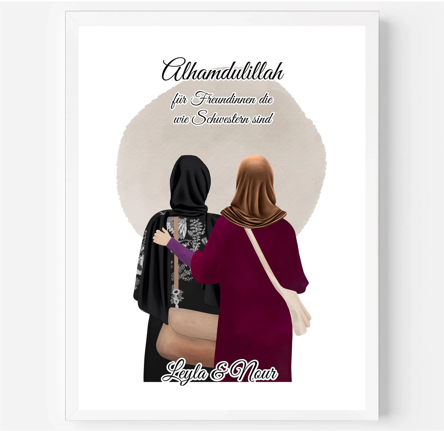 2-4 Muslim Freundinnen Poster