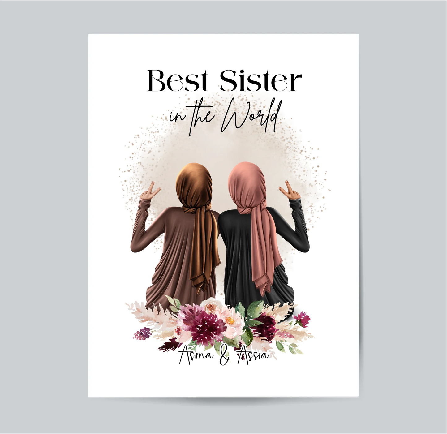 2-4 Muslim Freundinnen Poster