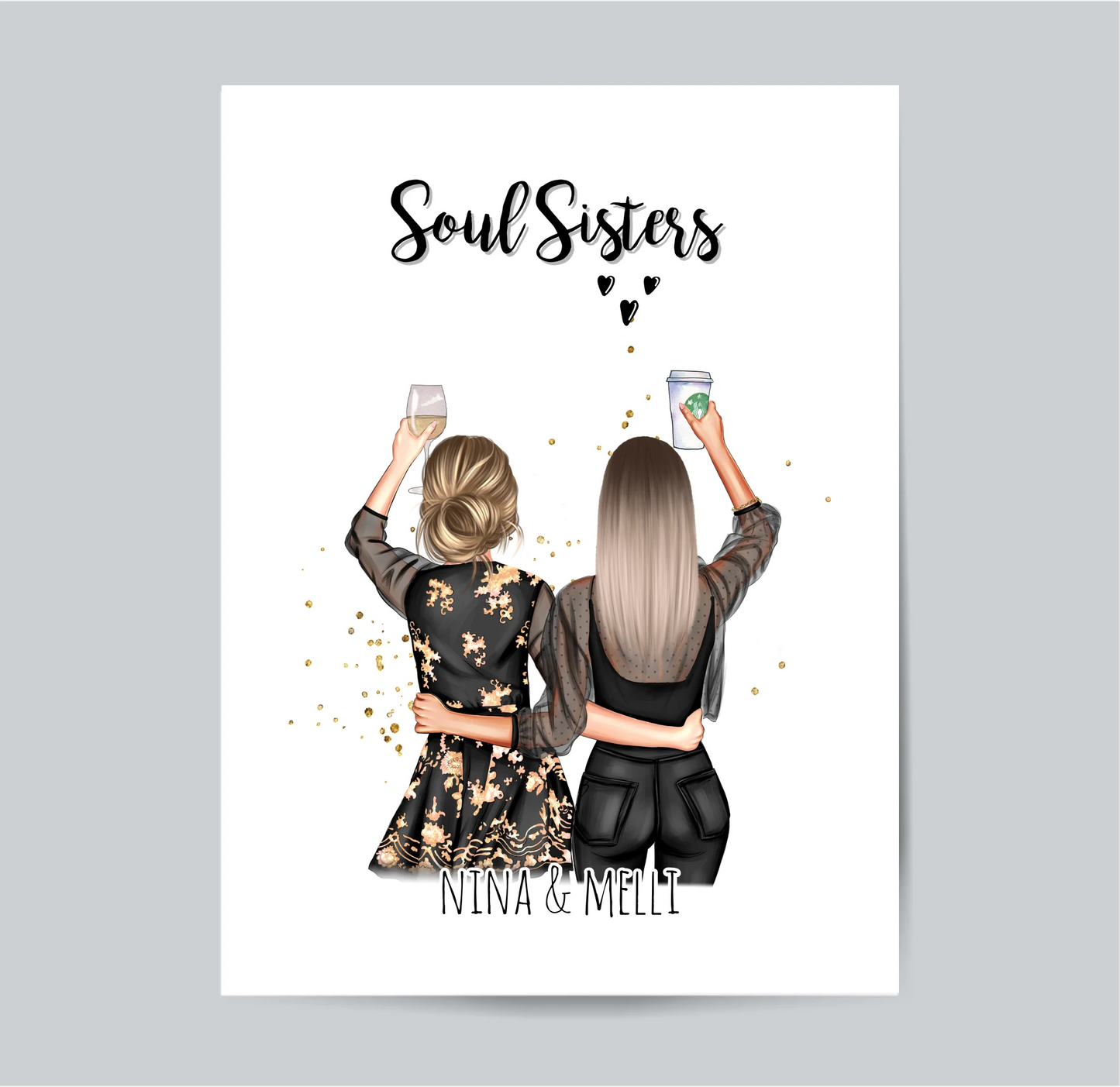 2-3 Freundinnen Poster Geschenk Bestseller #1