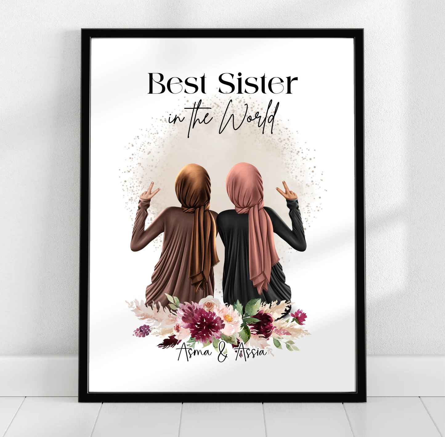 2-4 Muslim Freundinnen Poster