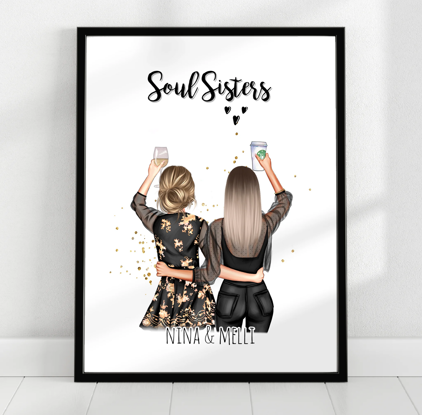 2-3 Freundinnen Poster Geschenk Bestseller #1