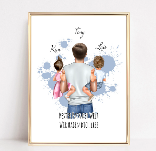 Papa & Baby Poster