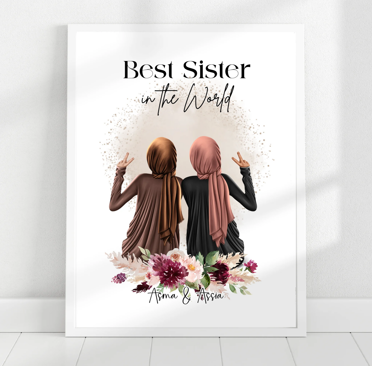 2-4 Muslim Freundinnen Poster