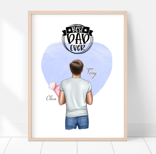 Papa & Baby Poster