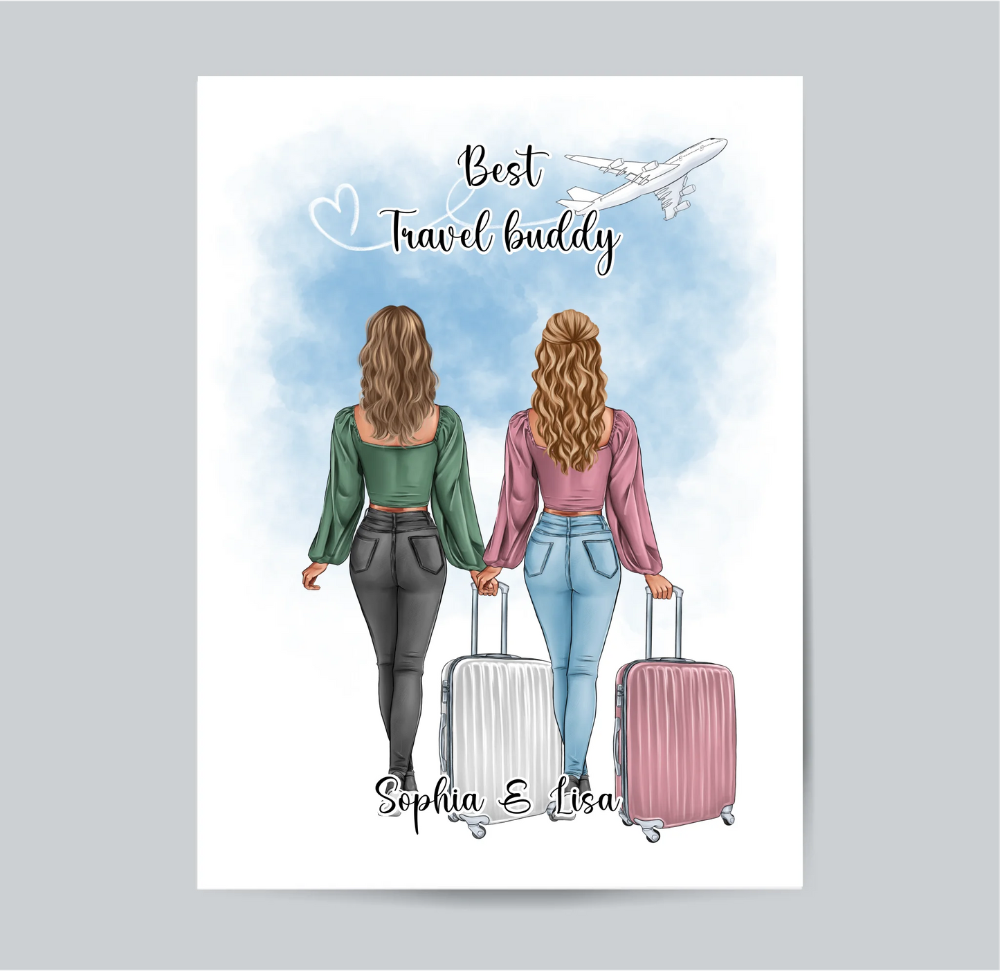Reise Freundin Poster:  1-2 Personen