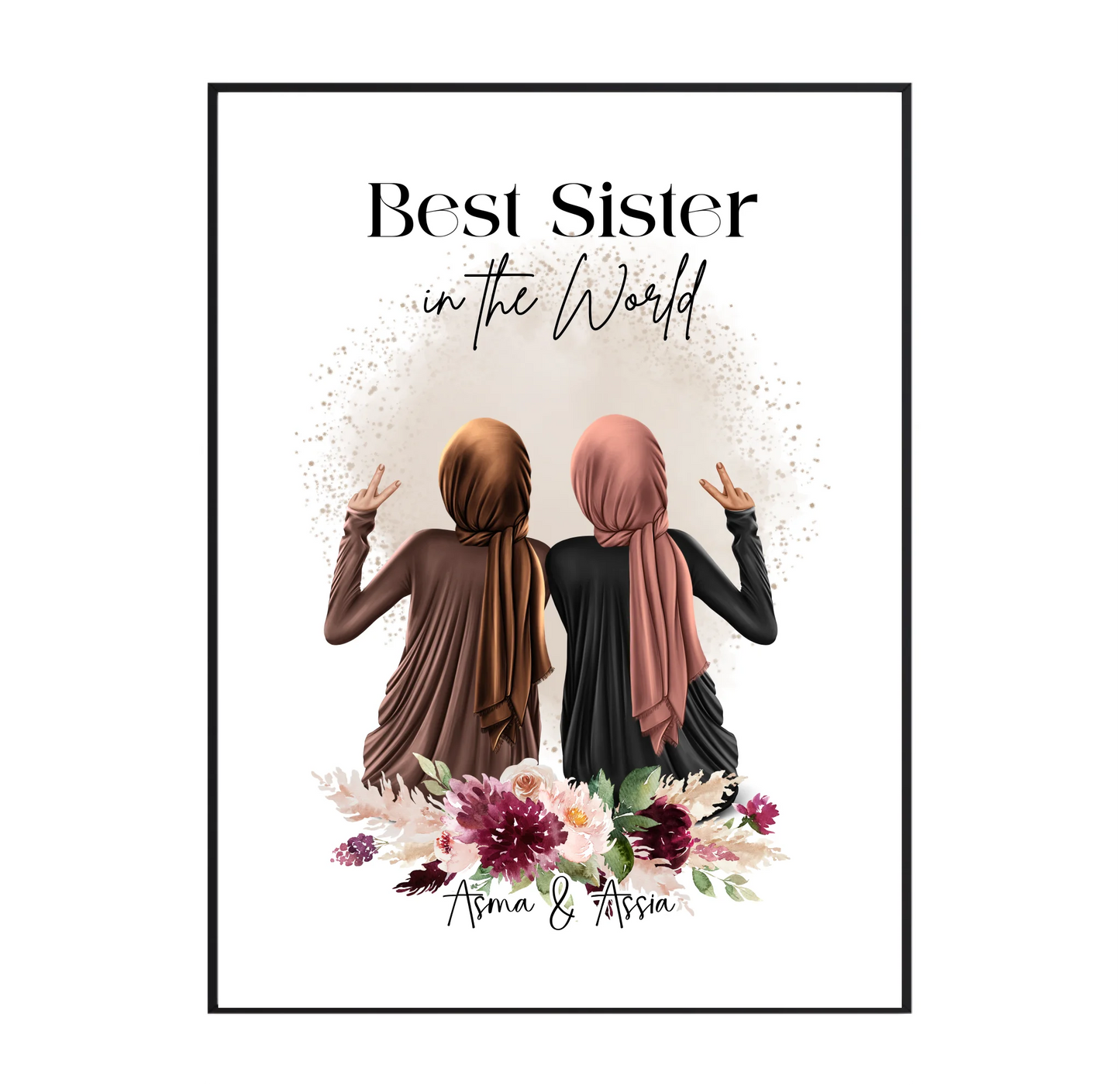 2-4 Muslim Freundinnen Poster