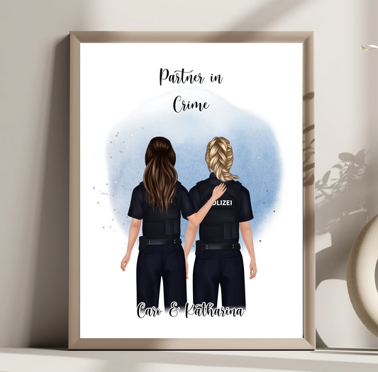 2-4 Polizistinnen Poster