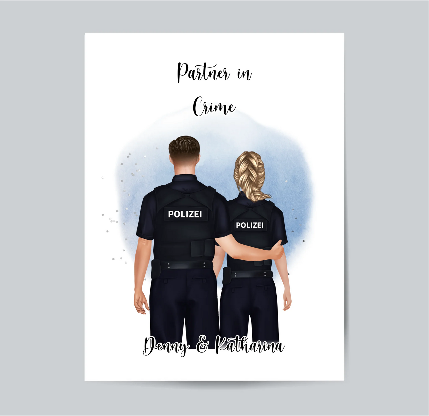 Polizist & Polizistin Poster (2-3 Polizisten)