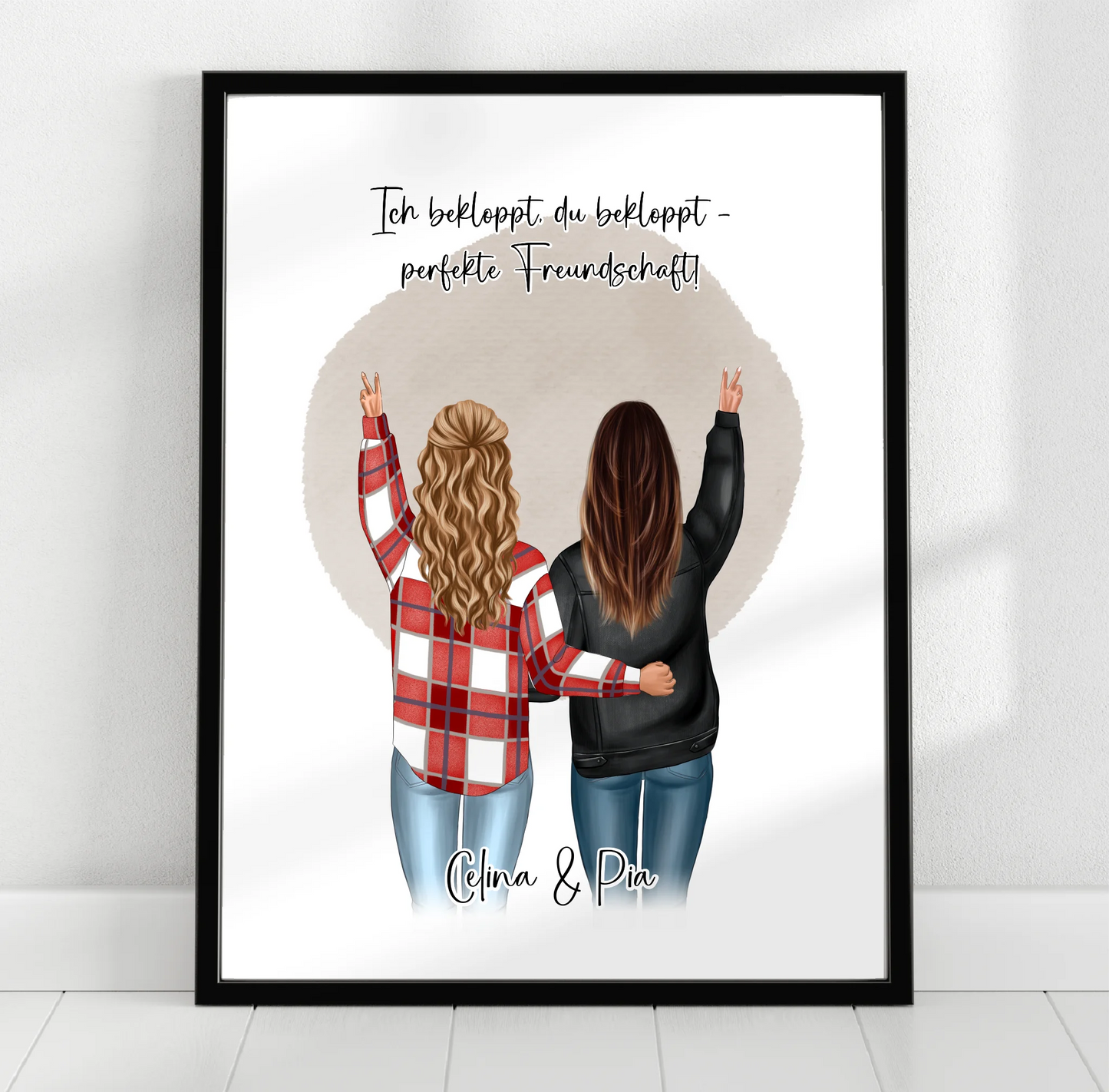 Personalisiertes Freundinnen Poster