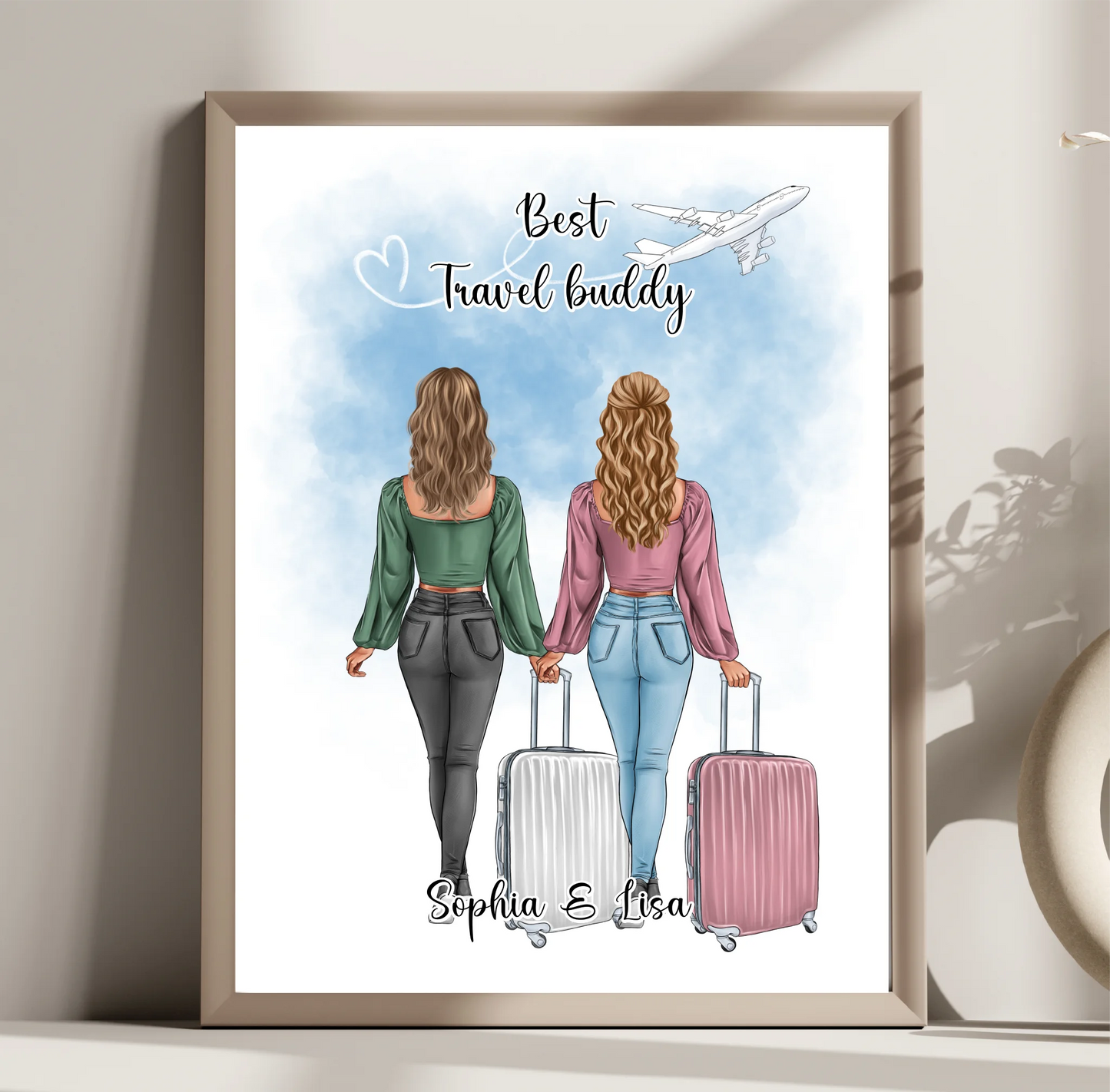 Reise Freundin Poster:  1-2 Personen