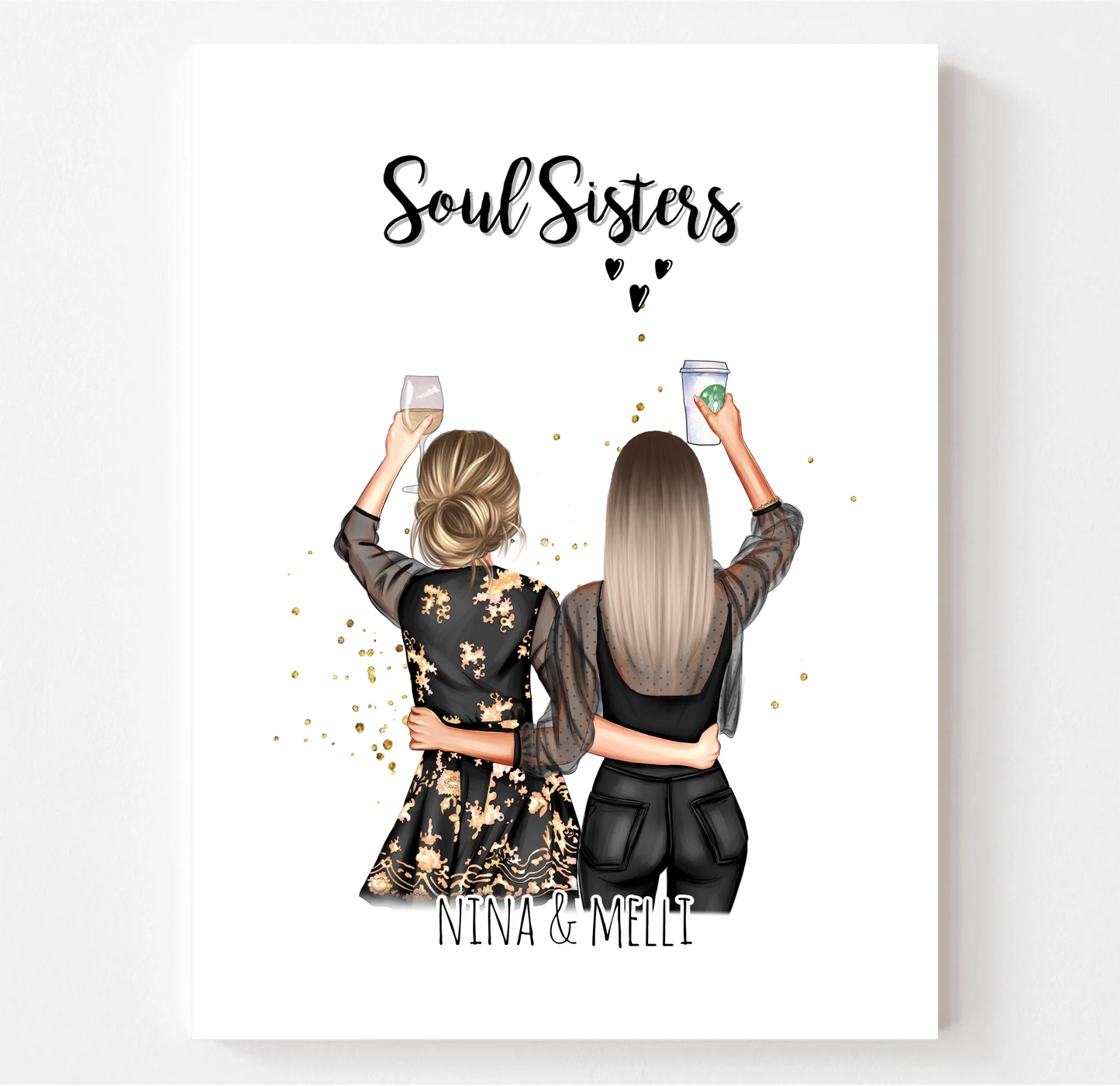 2-3 Freundinnen Poster Geschenk Bestseller #1
