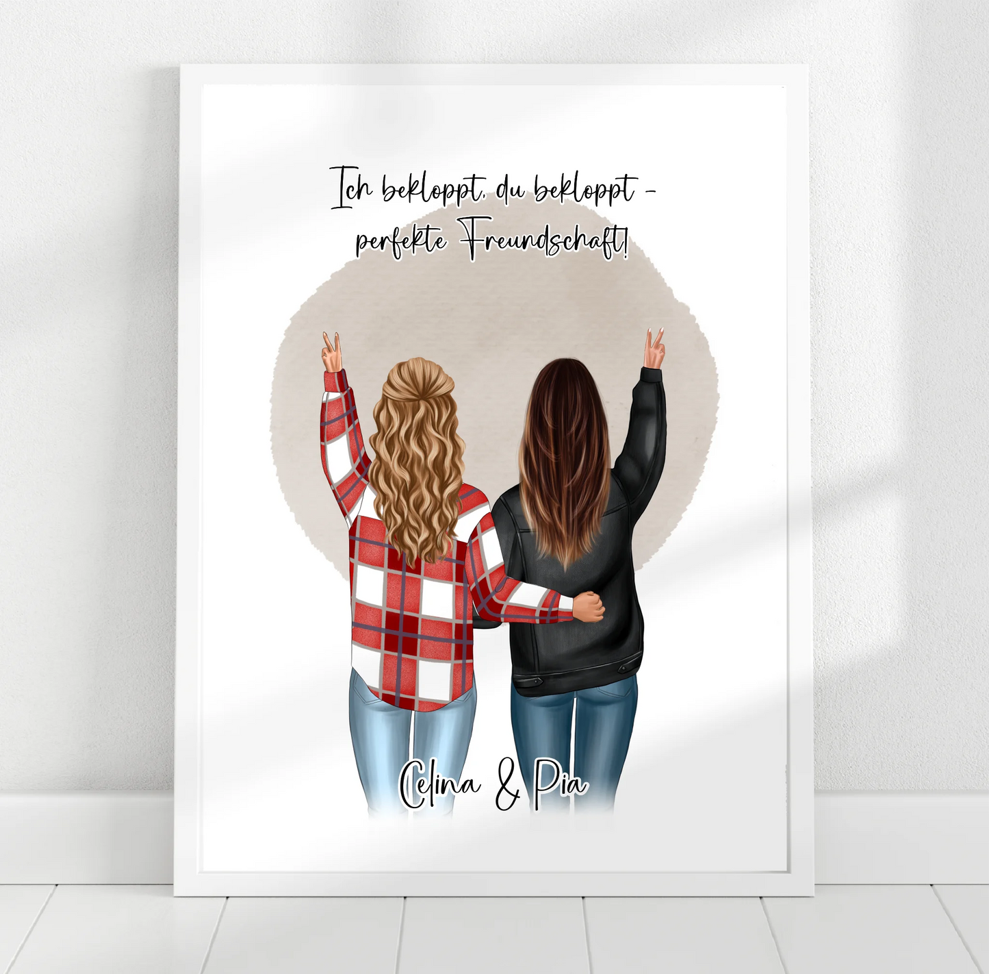 Personalisiertes Freundinnen Poster
