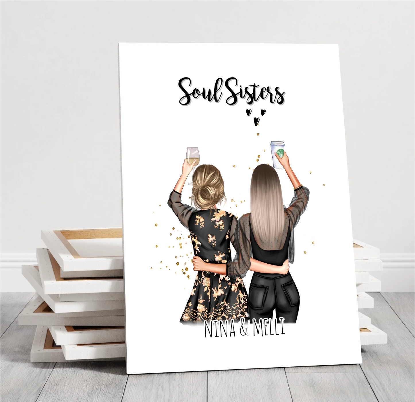 2-3 Freundinnen Poster Geschenk Bestseller #1