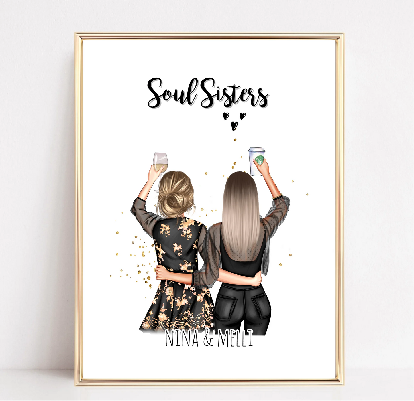 2-3 Freundinnen Poster Geschenk Bestseller #1