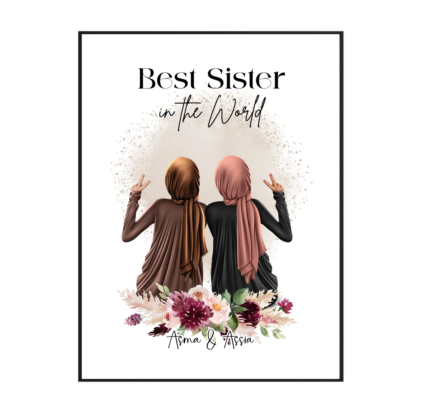 2-4 Muslim Freundinnen Poster