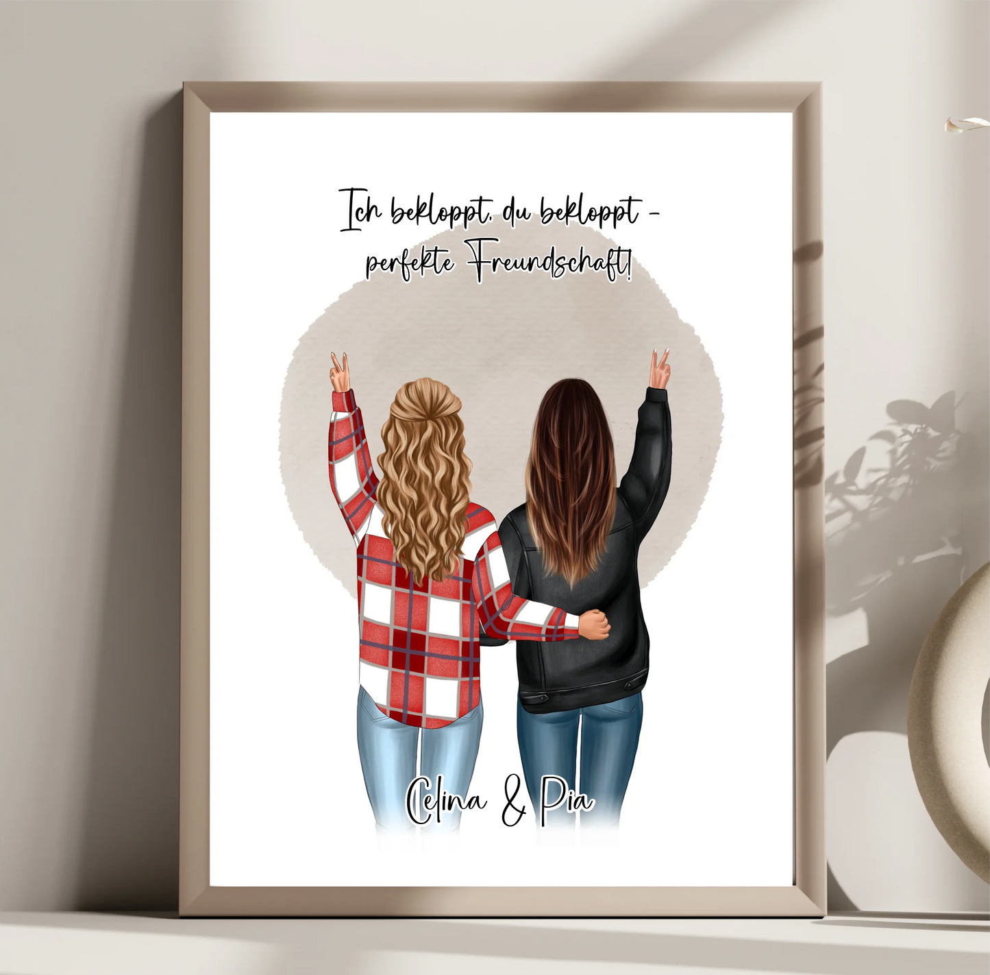 Personalisiertes Freundinnen Poster