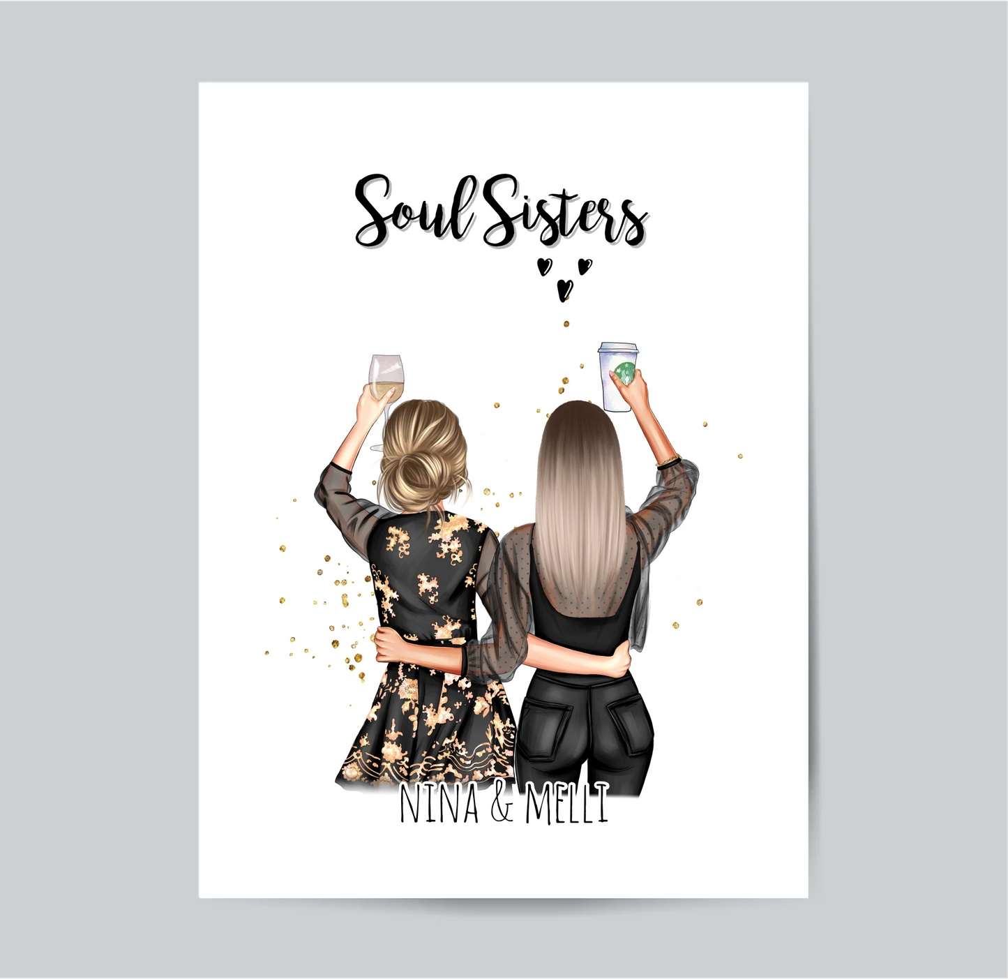 2-3 Freundinnen Poster Geschenk Bestseller #1