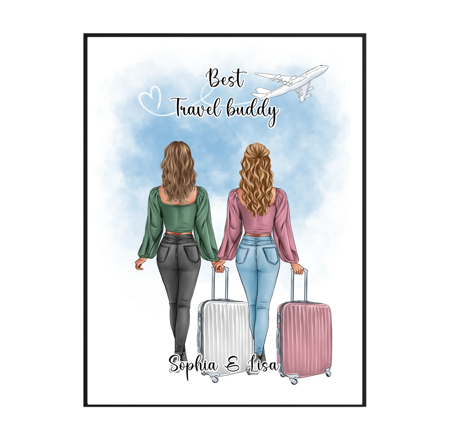 Reise Freundin Poster:  1-2 Personen