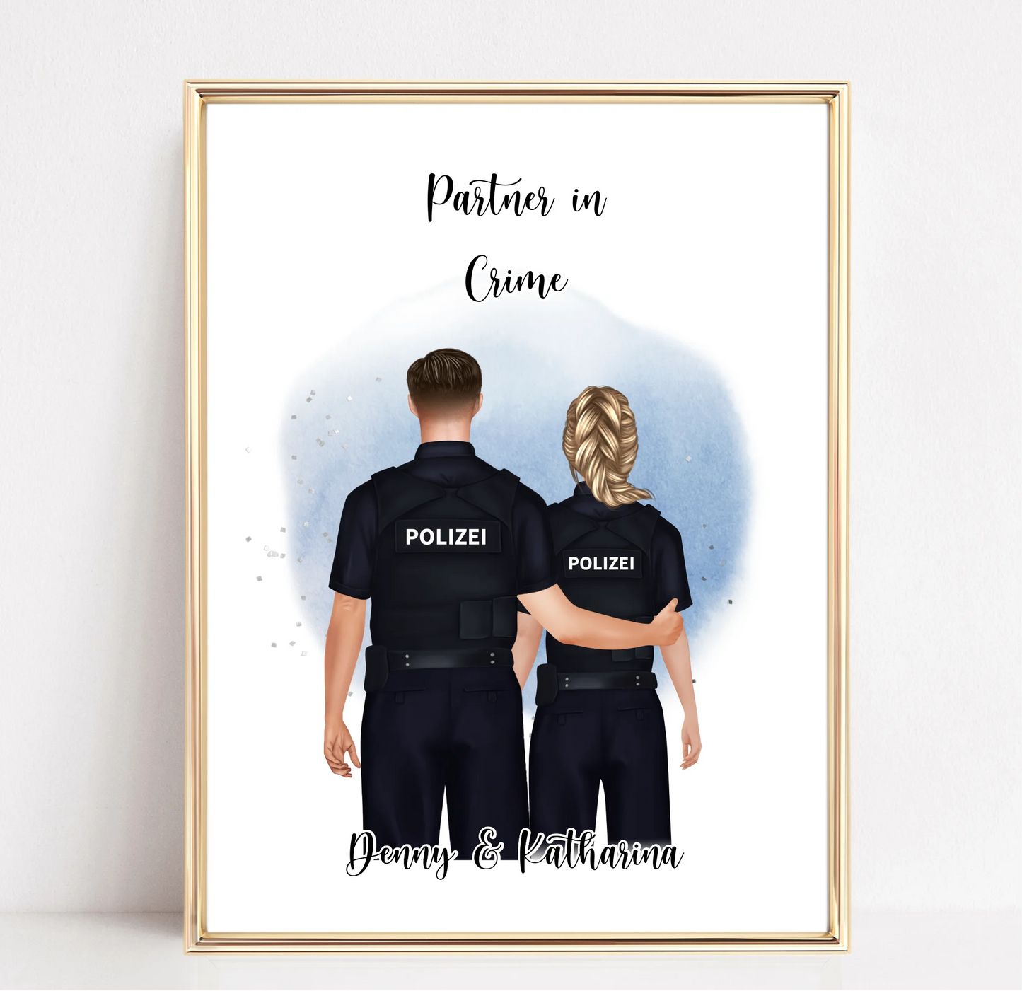 Polizist & Polizistin Poster (2-3 Polizisten)