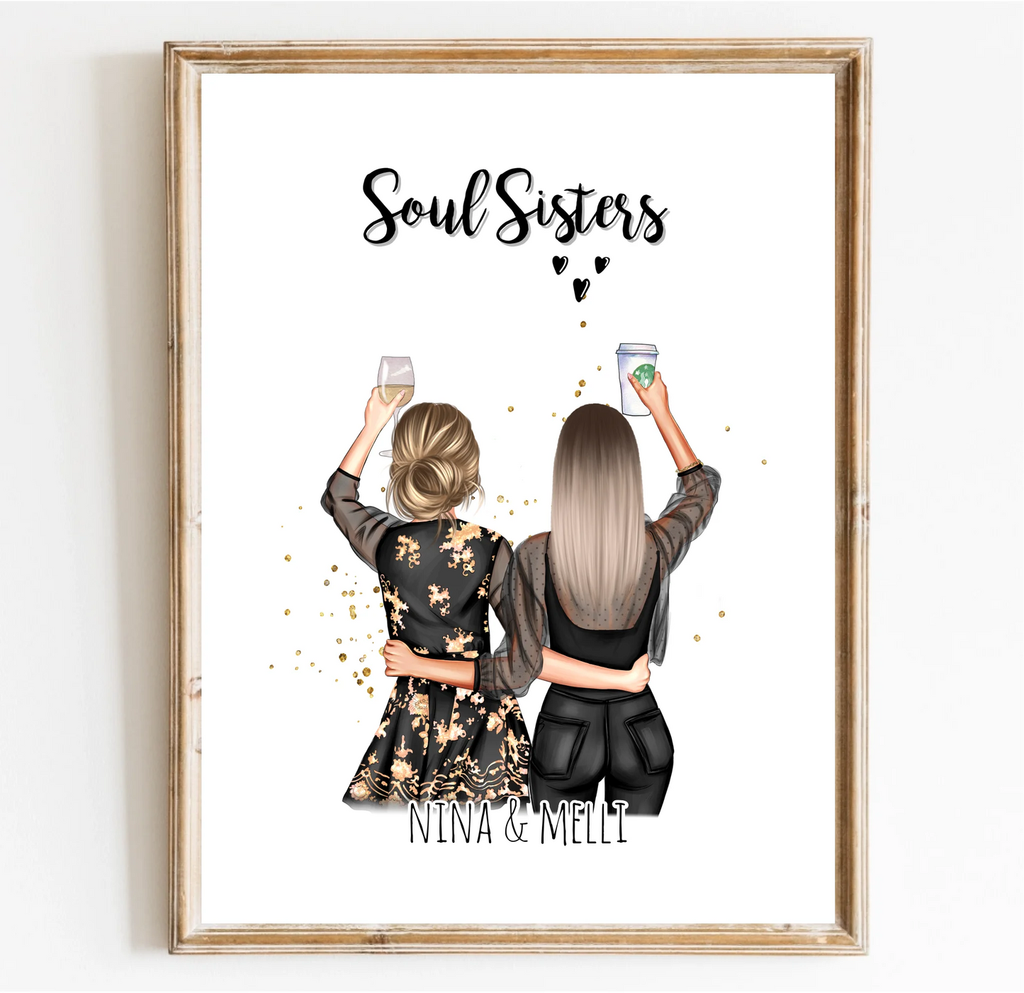 2-3 Freundinnen Poster Geschenk Bestseller #1