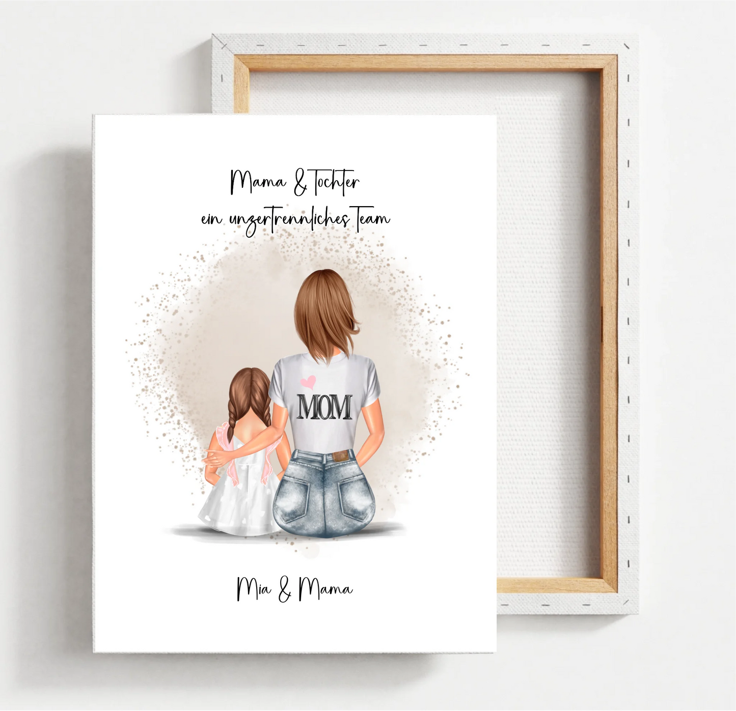 Mama & Kinder Poster Personalisiert